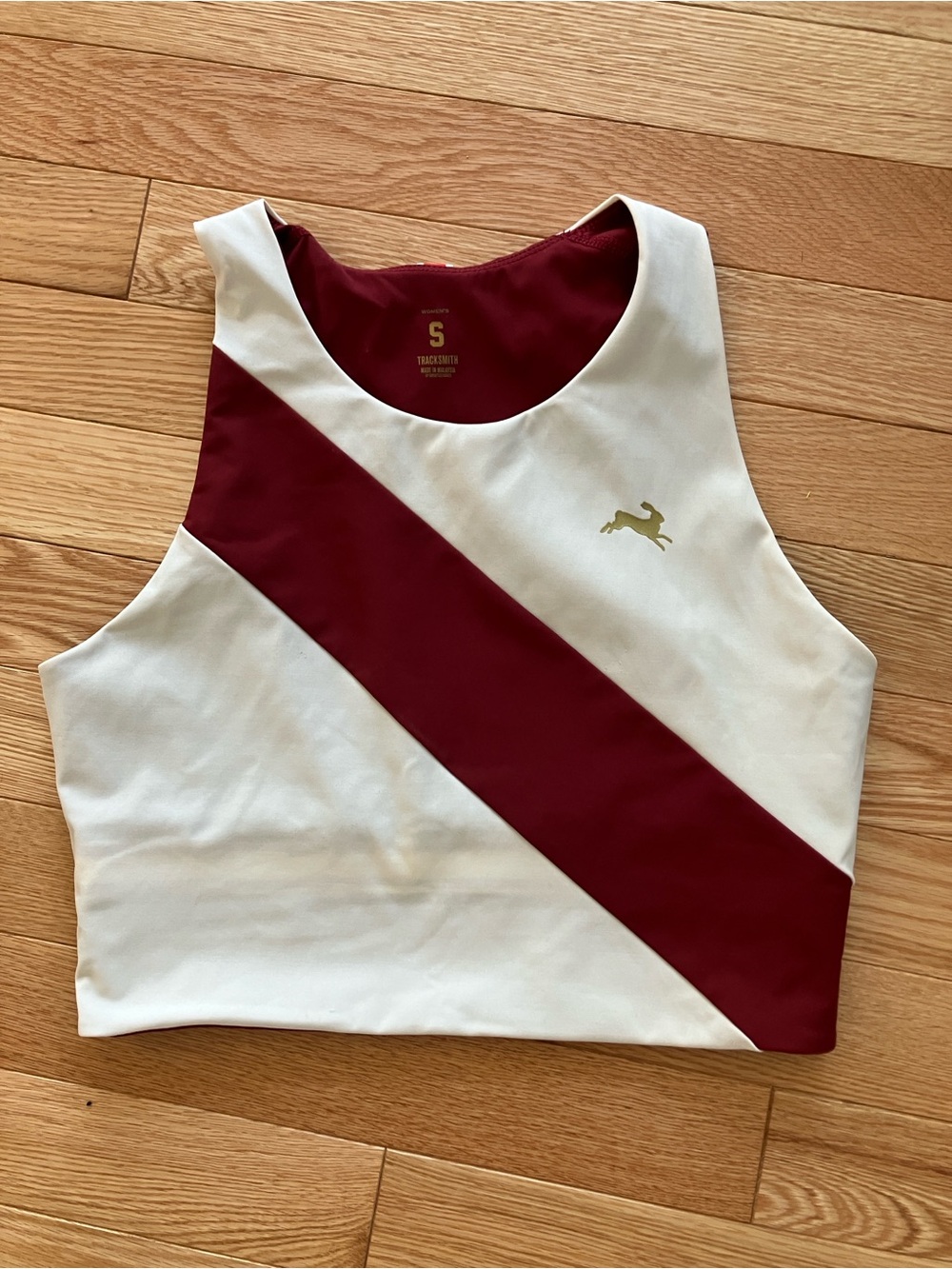 Tracksmith White and Burgundy Bell Lap Top - Picture 7 of 7